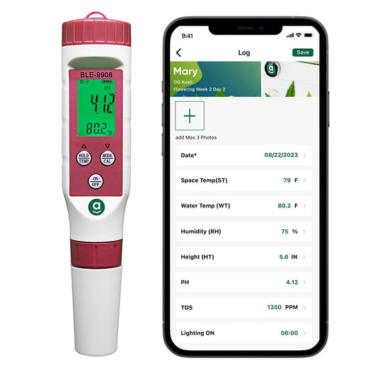 Hey abby 4-in-1 pH Meter with APP Control